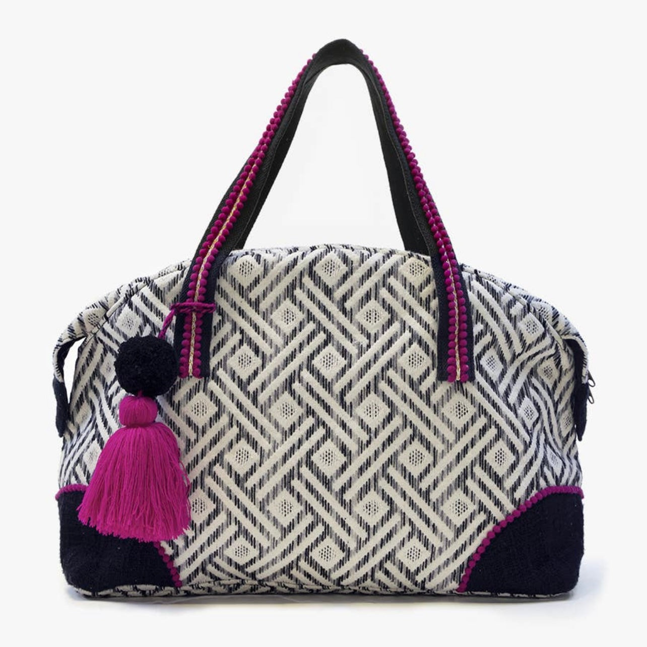 Jen & Co. Lillian Printed Cotton Weekender/Duffle Bag