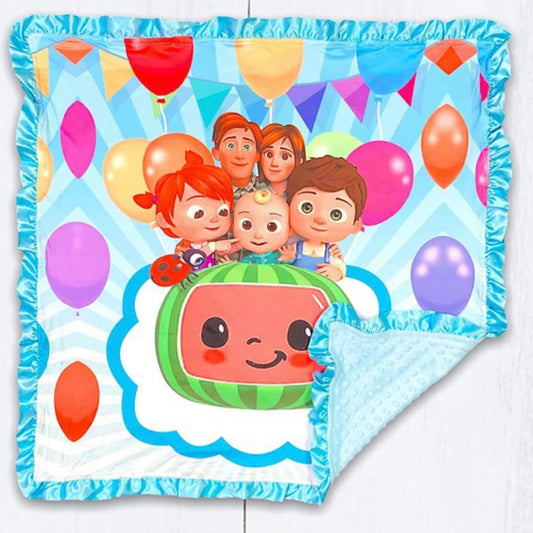 Cocomelon Family Baby Blanket