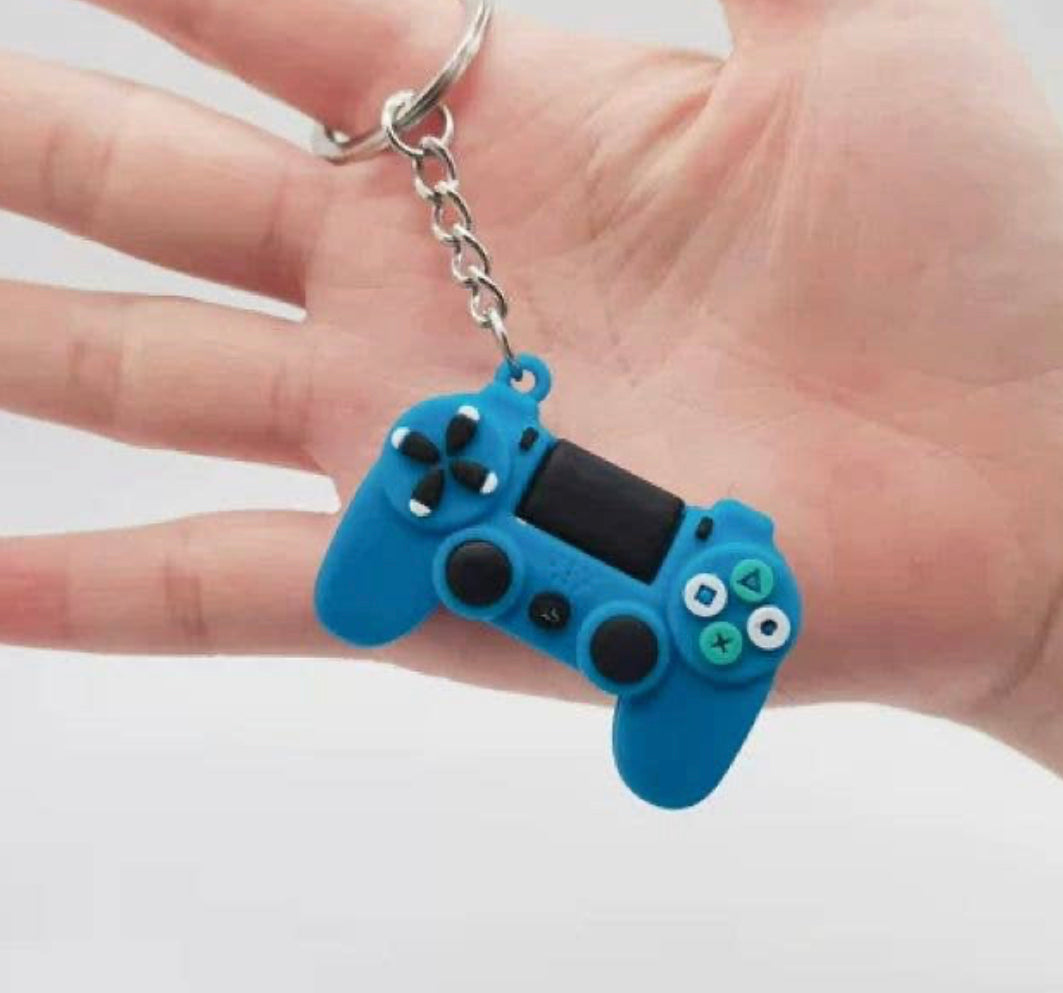 Multicolor Soft Silicone Gamepad Keychain