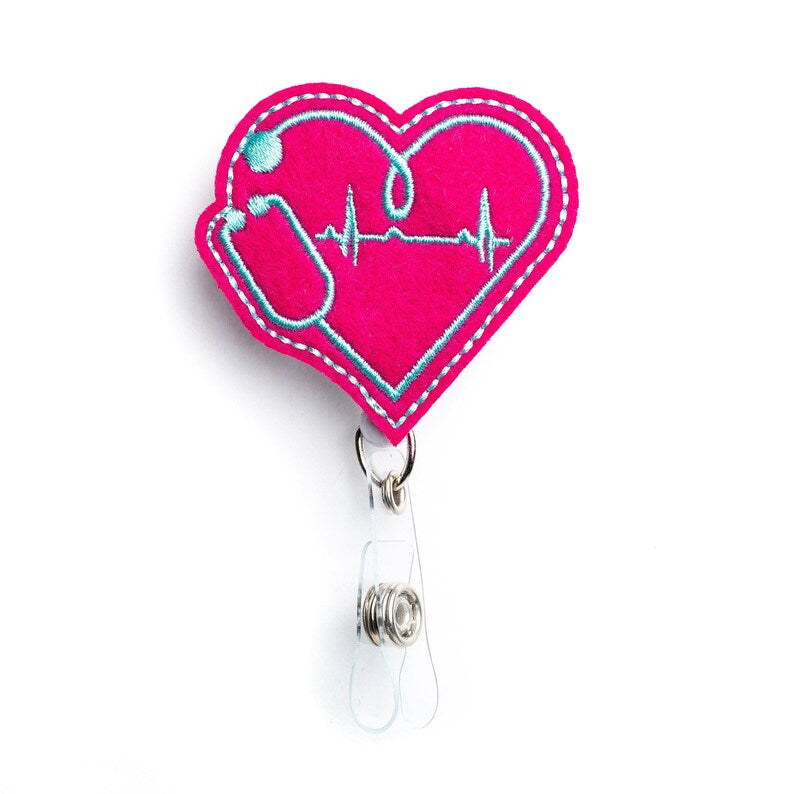 EKG Heart Badge Reel