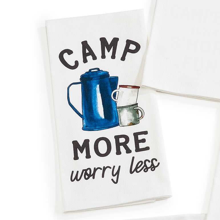 Camp Life Sentiment Tea Towels