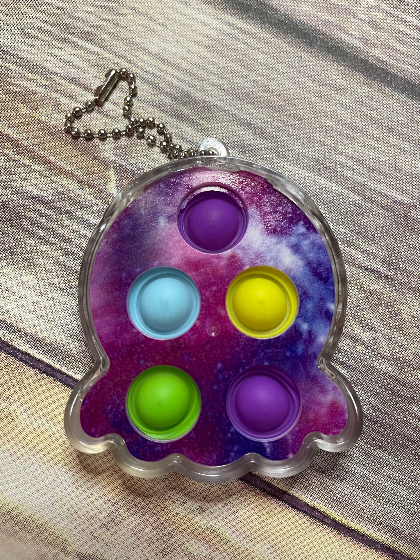 Assorted Simply Dimple Galaxy Keychain Fidget Toy