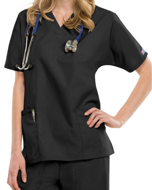 Women’s Cherokee Workwear V-neck Solid Scrub Top