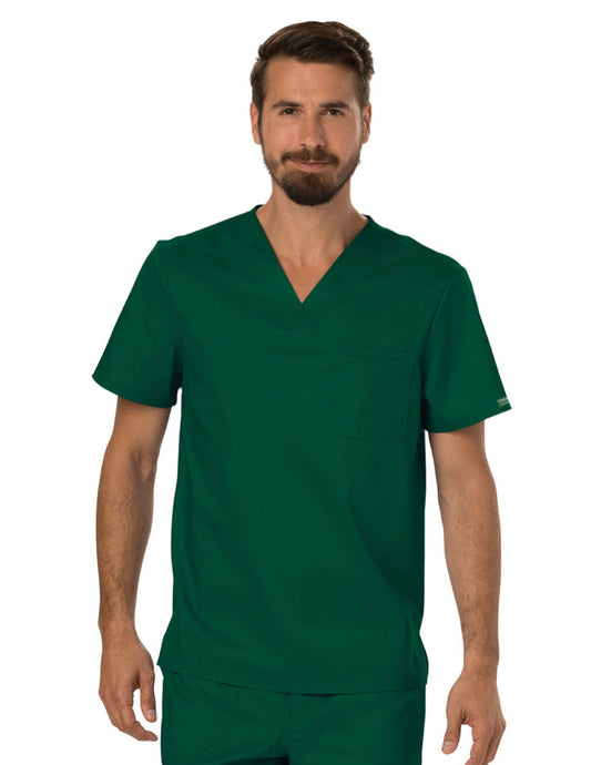 Men’s Cherokee WW Revolution Tuckable V-Neck Top - Hunter Green