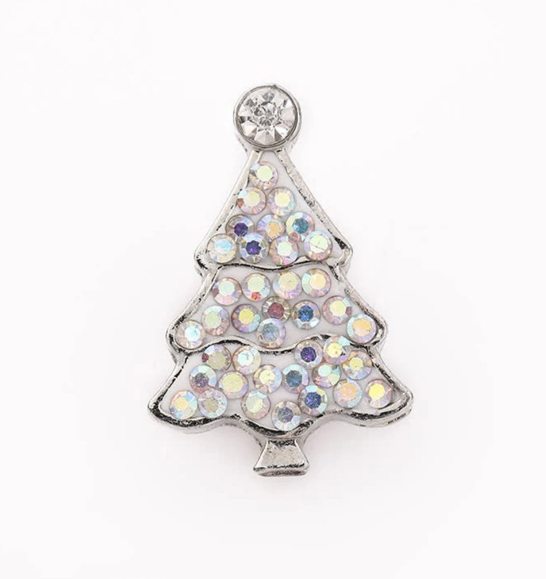 Snap Jewelry Christmas Tree Crystal Snap