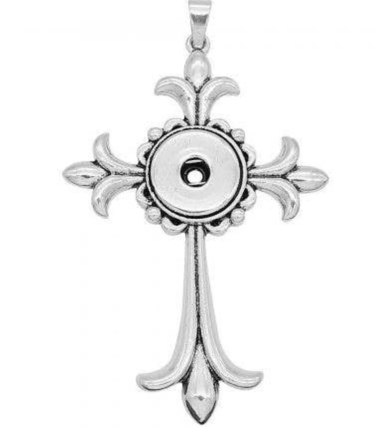 Snap Jewelry Necklace Pendant - Cross