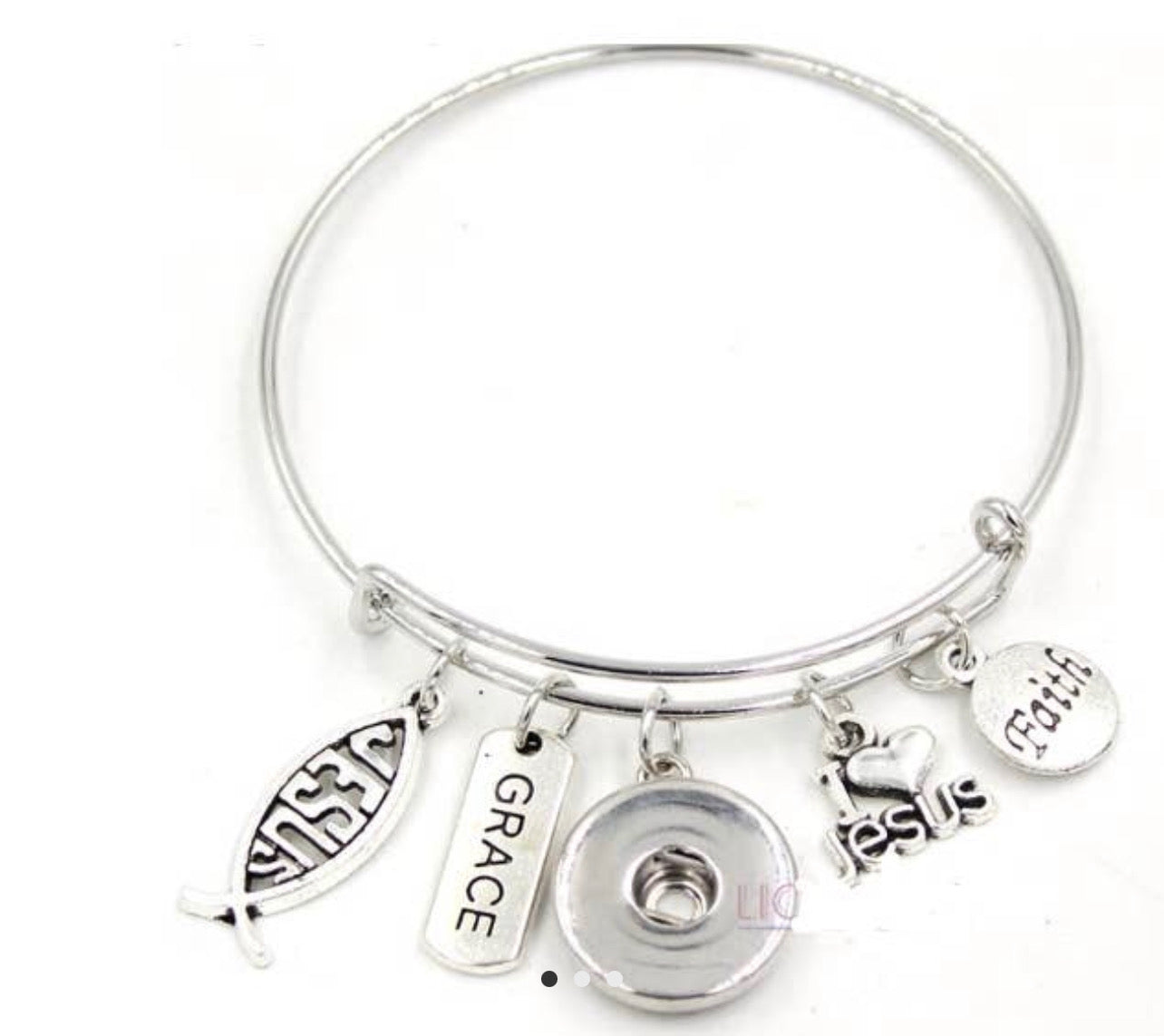 Snap Jewelry Bracelet - Jesus