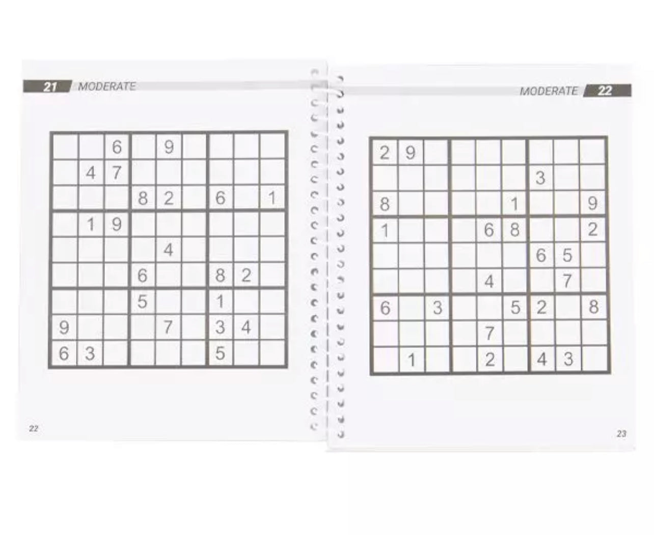 8” Spiral Sudoku, 80 Pages-Assorted