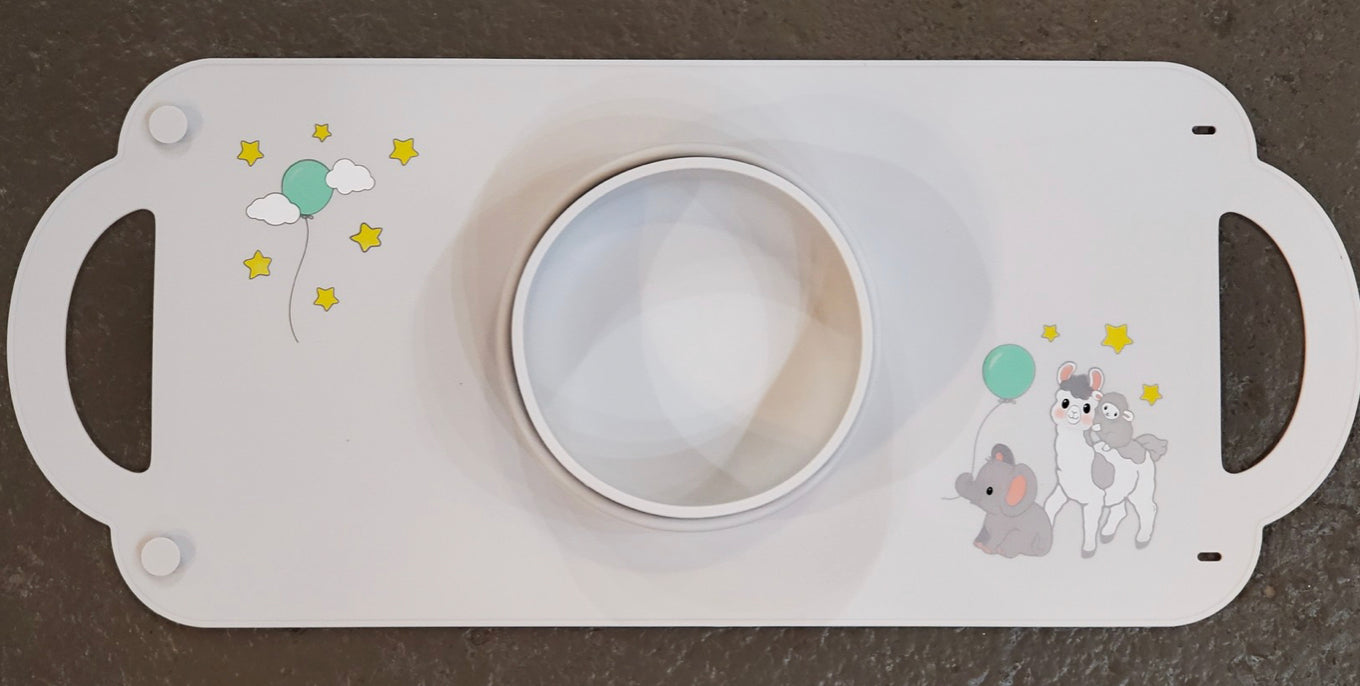 LIL’ LAMA - SILICONE FEEDING MAT WITH BOWL