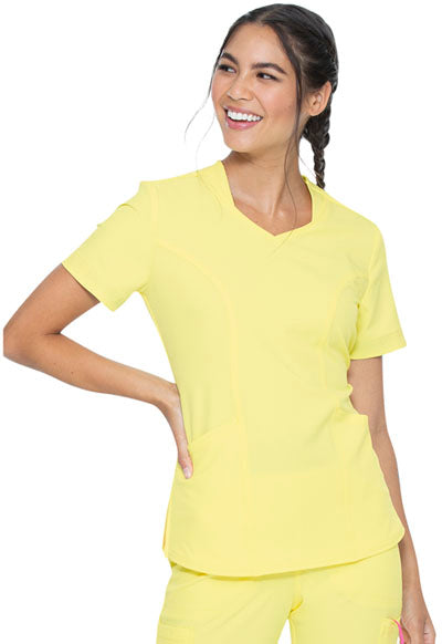 Women’s Cherokee Break On Through V-Neck Top - Sunny Vibe