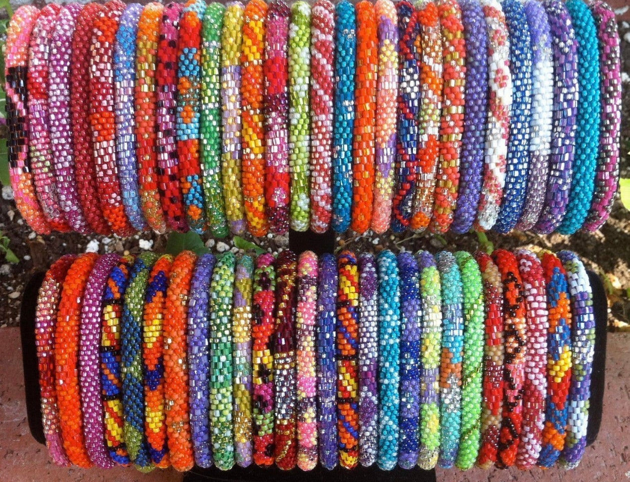 Nepal Glass Bead Bracelets