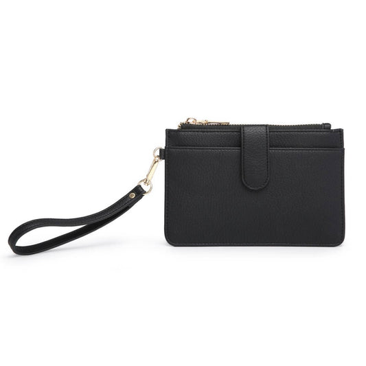Jen & Co. Pearl Wallet Clutch w/ Inner Cardholders in Black