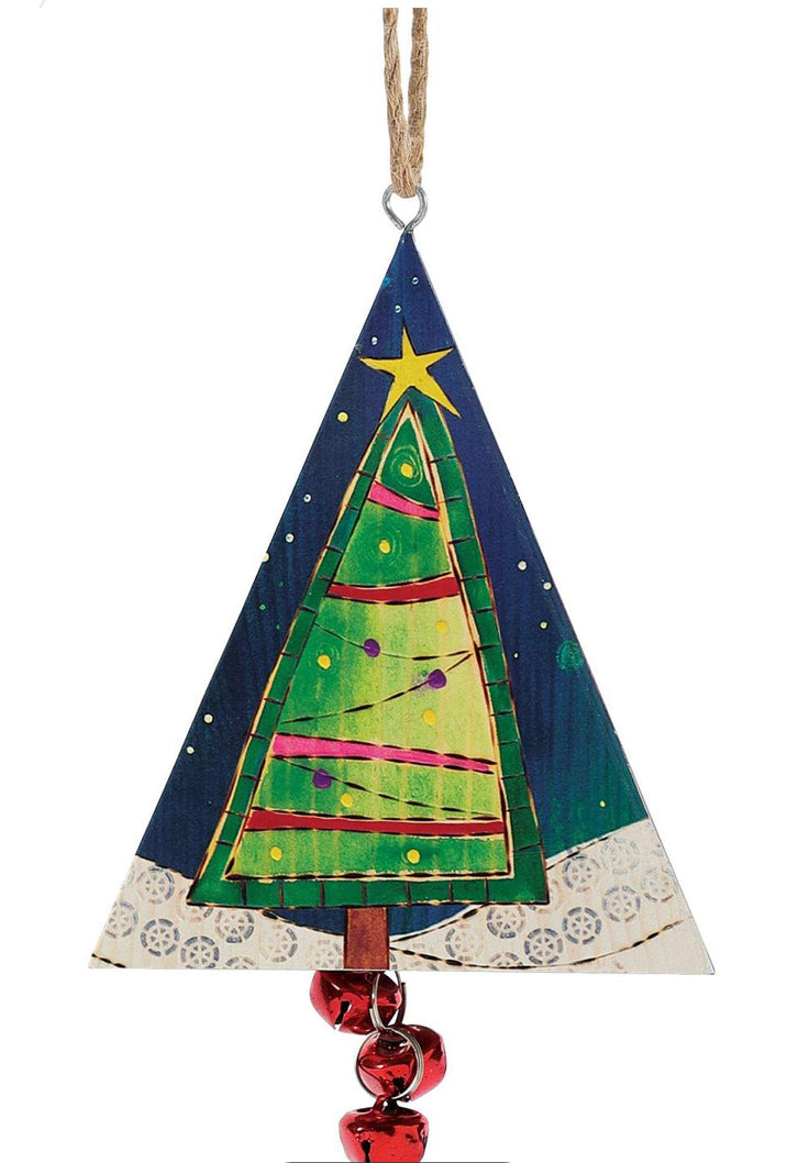 Santa Triangle Ornament