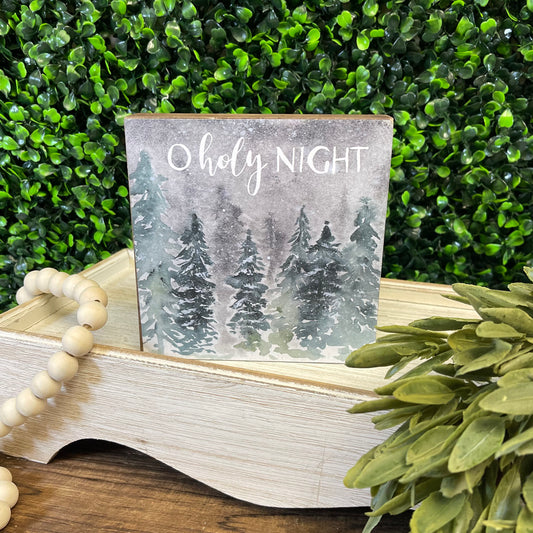 O Holy Night Block Sign