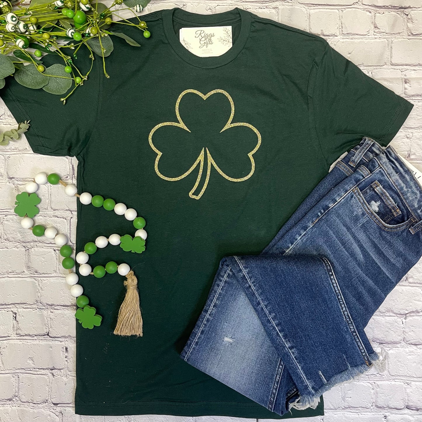 Gold Shamrock Tee