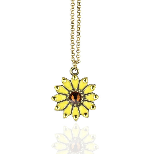 Mirasol Crystal Sunflower Necklace