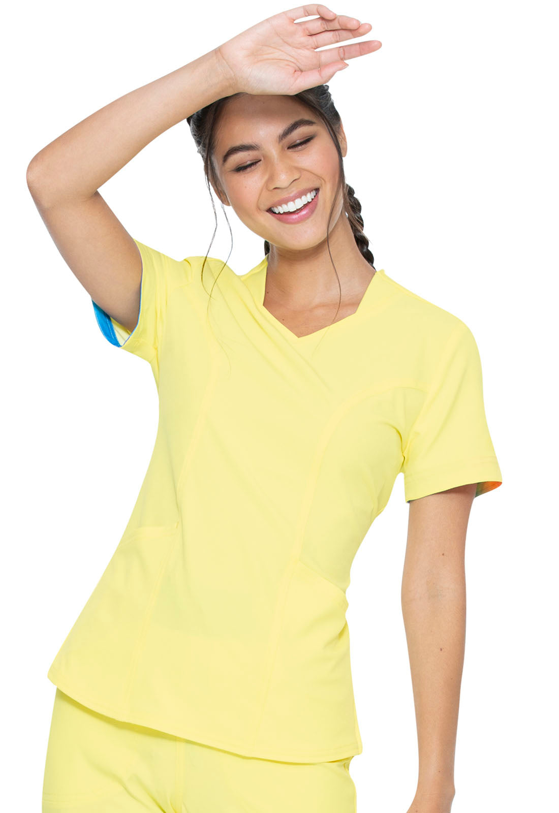 Women’s Cherokee Break On Through V-Neck Top - Sunny Vibe