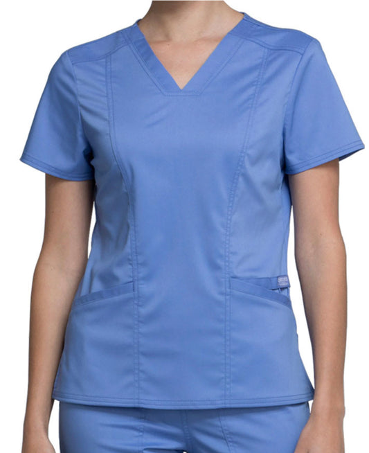 Women’s Cherokee Workwear Scrub Top- Blue