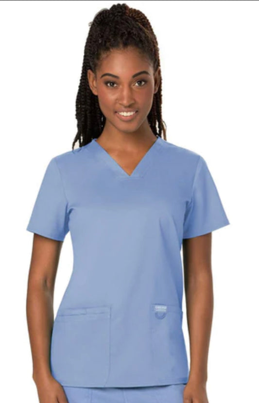 Women’s Cherokee Workwear Scrub Top - Ceil Blue