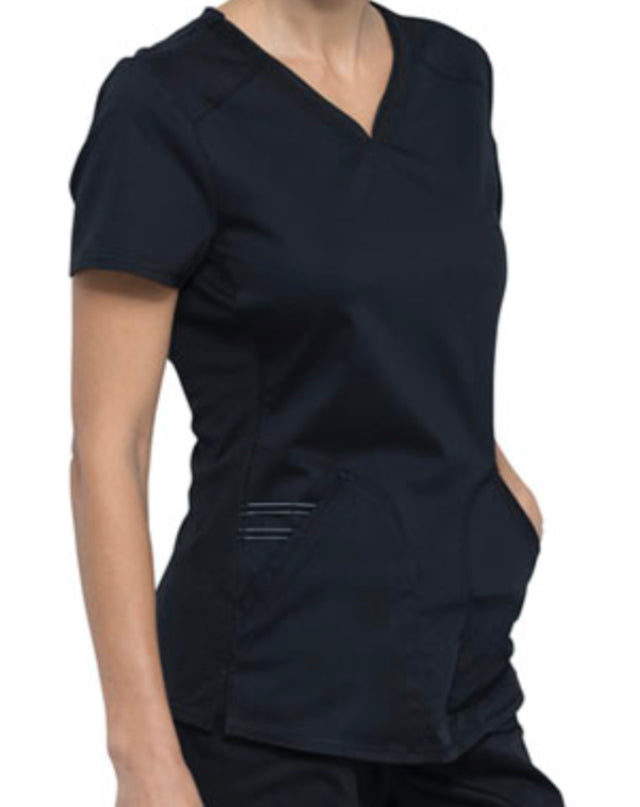 Women’s Cherokee Workwear Scrub Top - Black