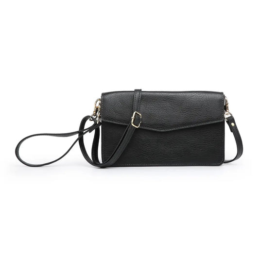 Jen & Co. Dani Horizontal RFID Touch Screen Crossbody in Black