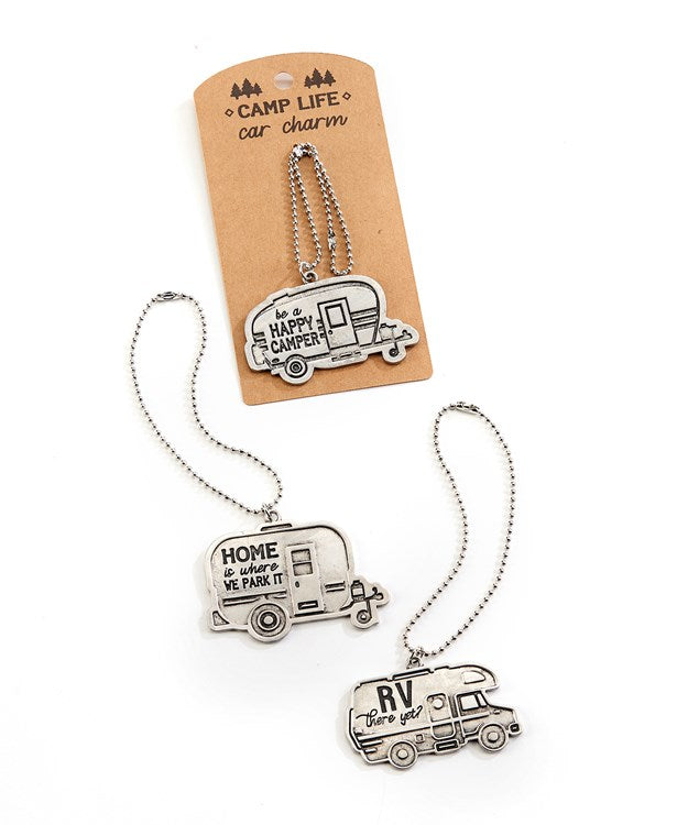 Camp Life Metal Car Charm