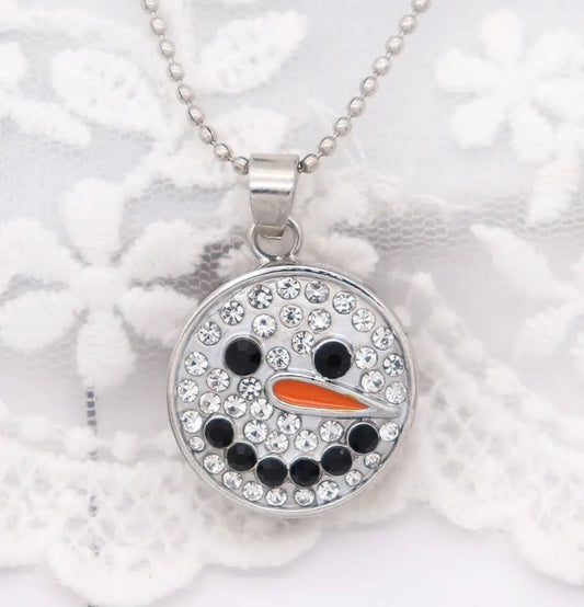 Snowman Crystal Snap 18mm