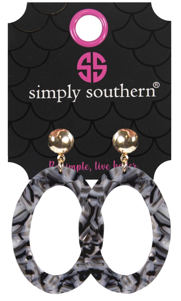 Simply Southern Acrylic Hoop Earrings