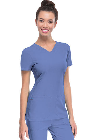 Women’s Heart Soul V-Neck Top - Ciel Blue