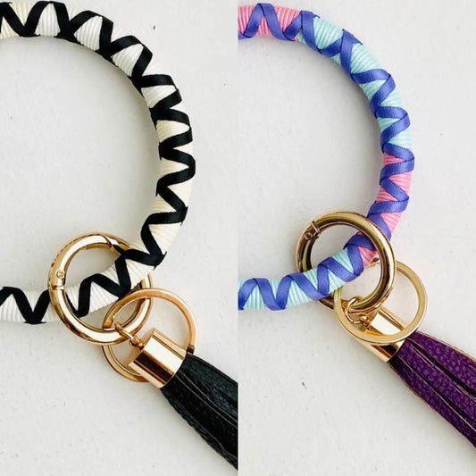 BOHO Bangle Keychain With Ribbon