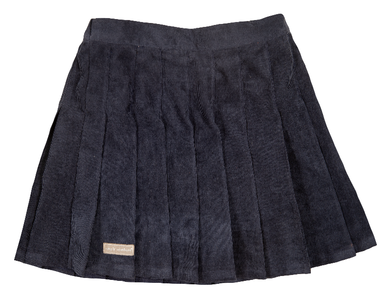 Simply Southern Navy Pleated Skirt