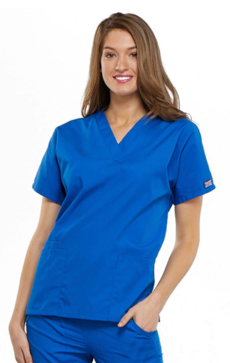 Women’s Cherokee Scrub Top - Royal Blue