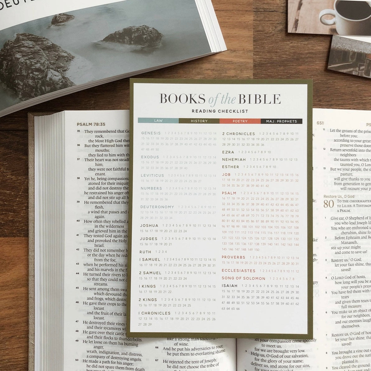 Books of the Bible Reading Checklist for Men