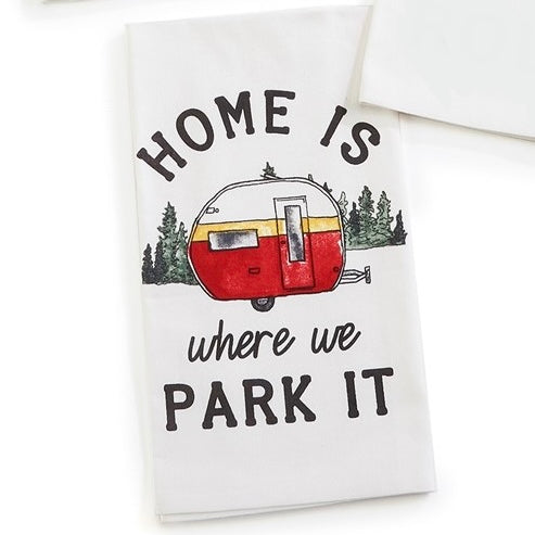 Camp Life Sentiment Tea Towels