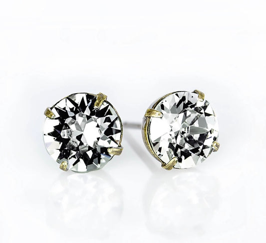 Simple Swarovski Crystal Earrings
