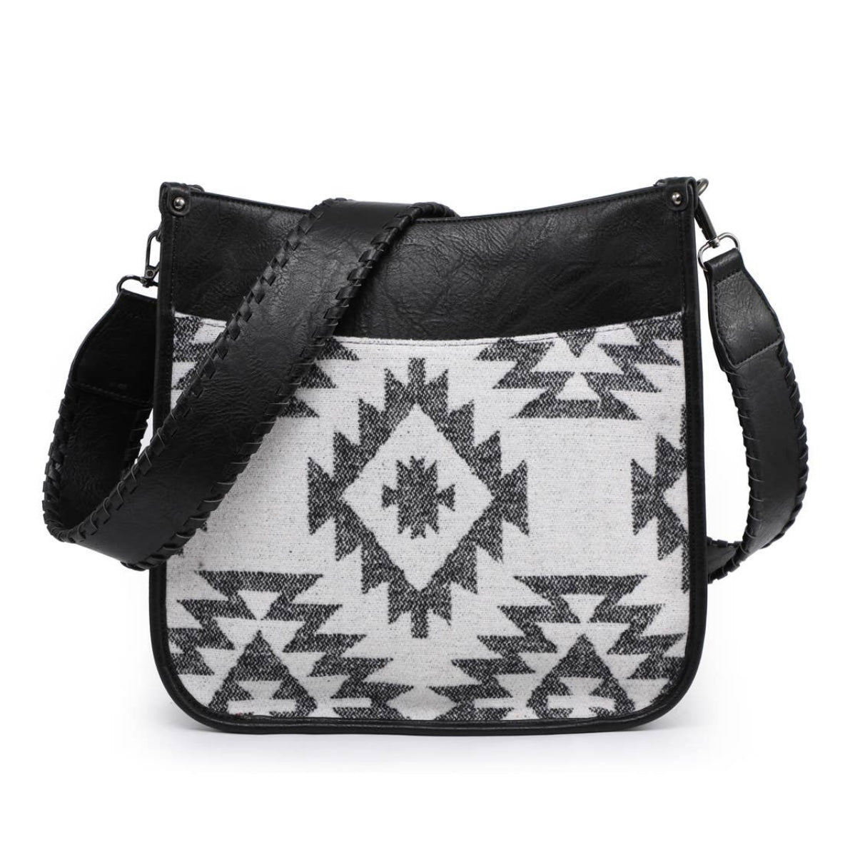 Jen & Co. Chloe Aztec Crossbody with Guitar Strap