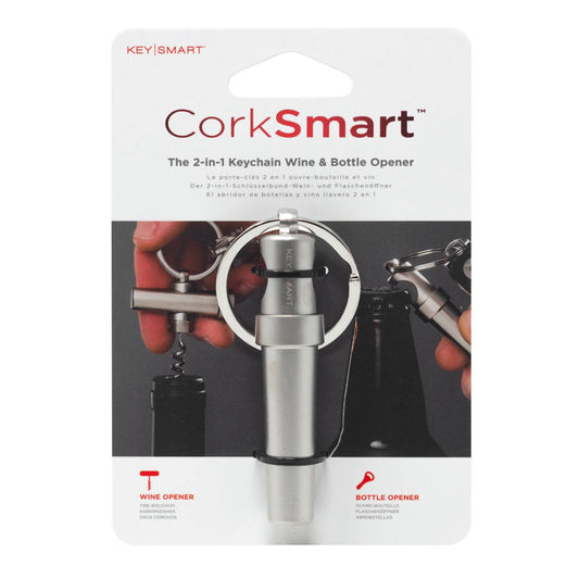 CorkSmart Keychain Wine & Bottle Opener