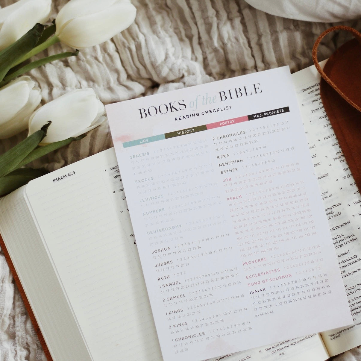 Books of the Bible Reading Checklist