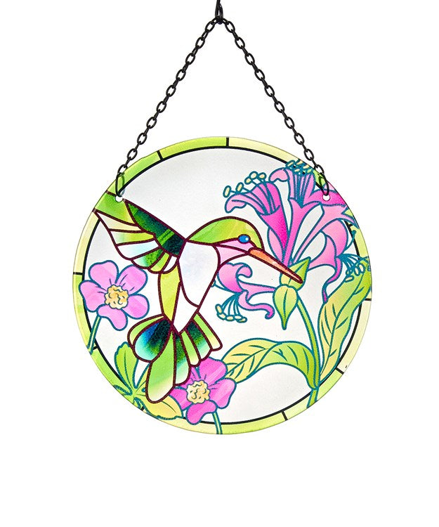 Hummingbird Glass Sun Catcher