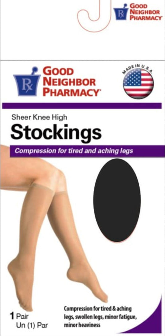 GNP - SHEER KNEE HIGH STOCKINGS - LARGE