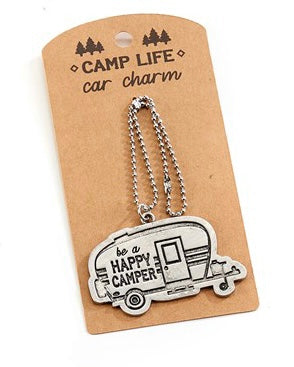 Camp Life Metal Car Charm