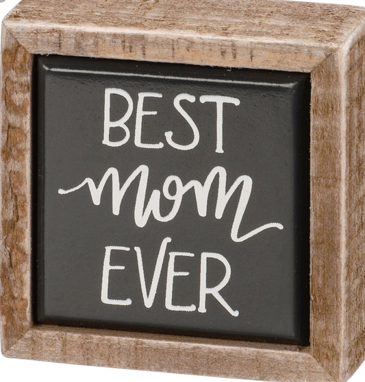PRIMITIVES BY KATHY - BOX SIGN MINI - BEST MOM -108317