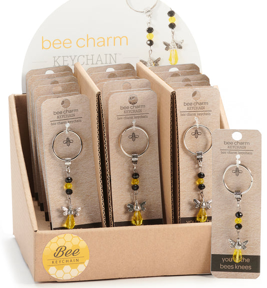 CRYSTAL BUMBLE BEE KEYCHAIN