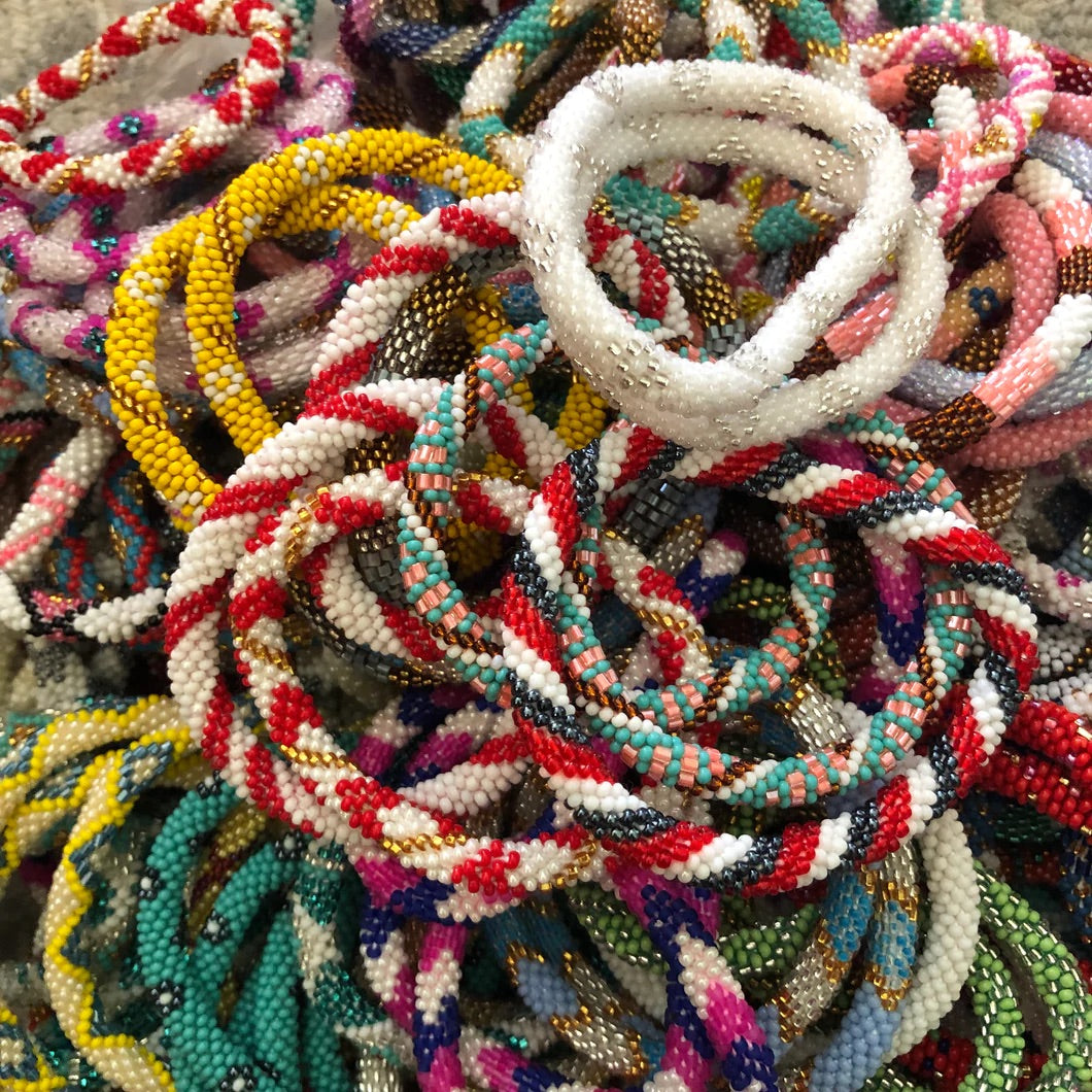 Nepal Glass Bead Bracelets